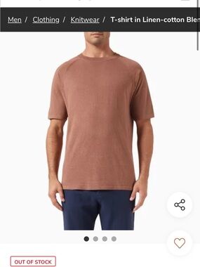 Selected Homme Linen Blend Crewneck sXL
